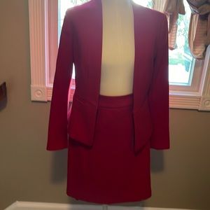 Beautiful Red Ann Taylor Skirt! Blazer sold separately on my page